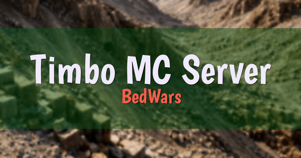 Timbo MC Server BedWars Minecraft server