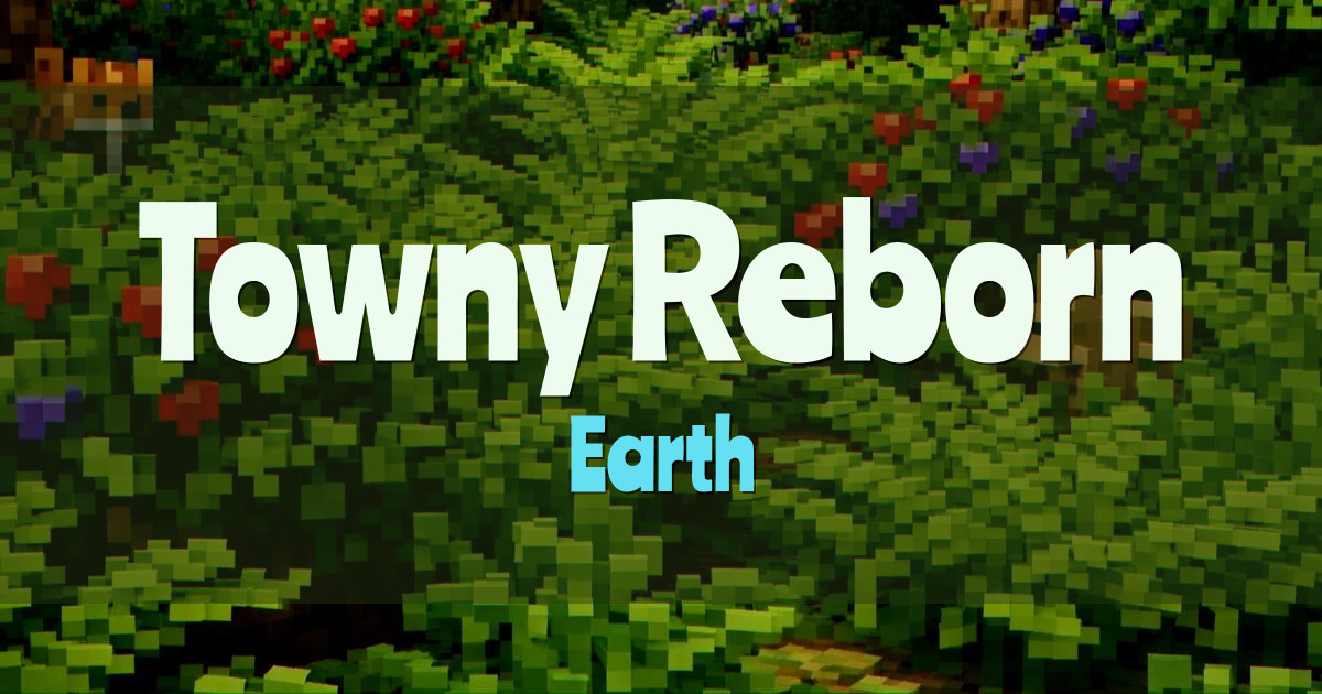 Towny Reborn Earth Minecraft server