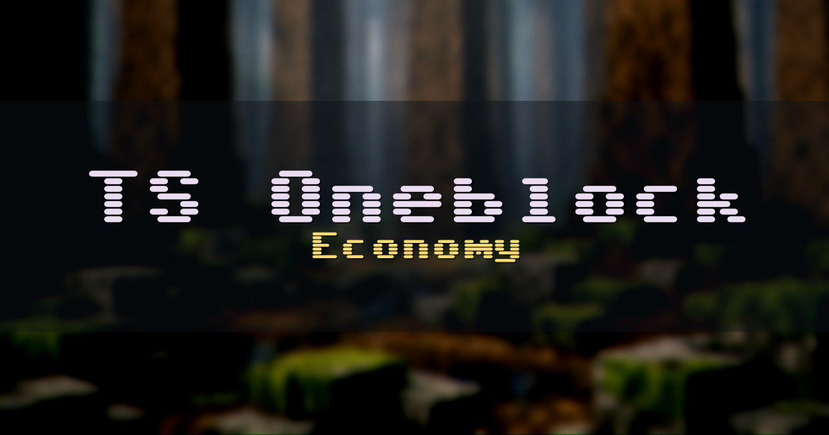 TS Oneblock Economy Minecraft server