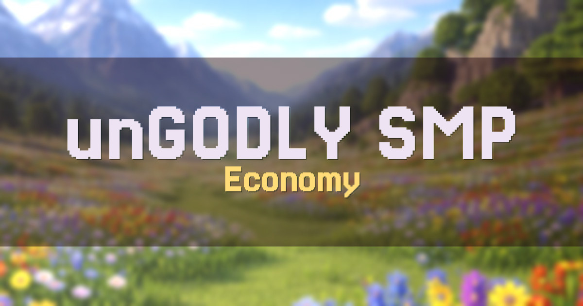 unGODLY SMP Economy Minecraft server