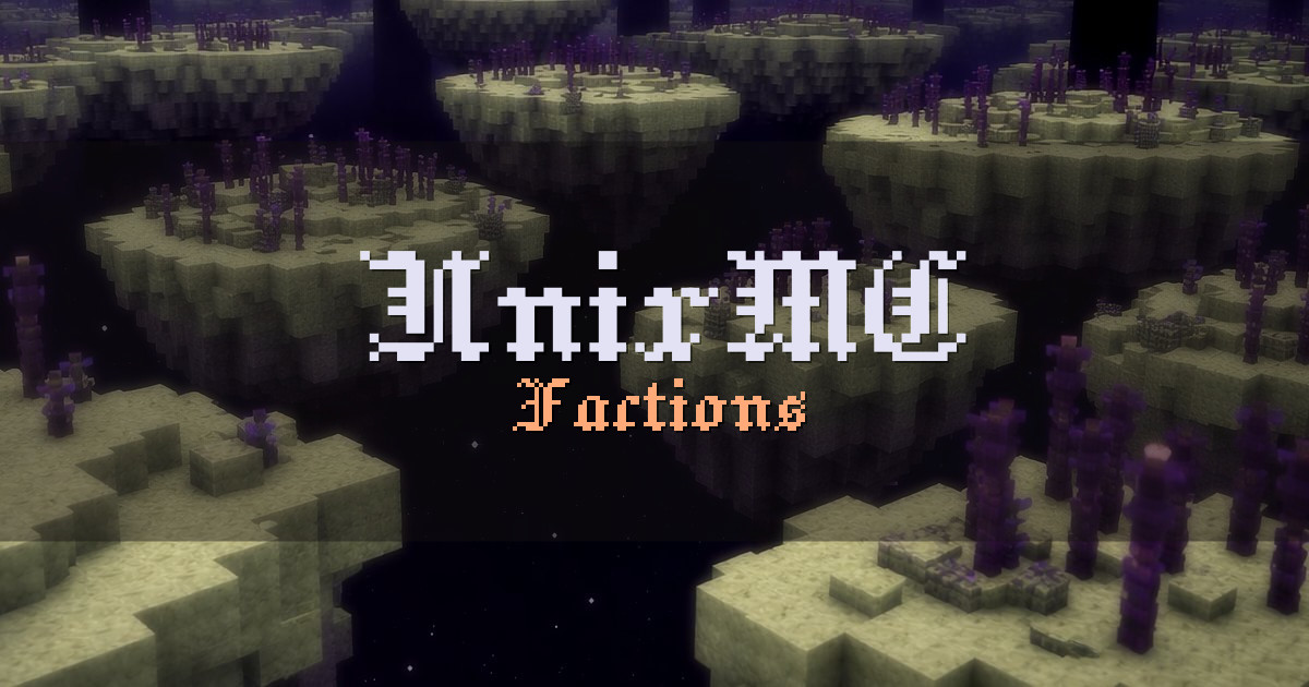 UnixMC Factions Minecraft server