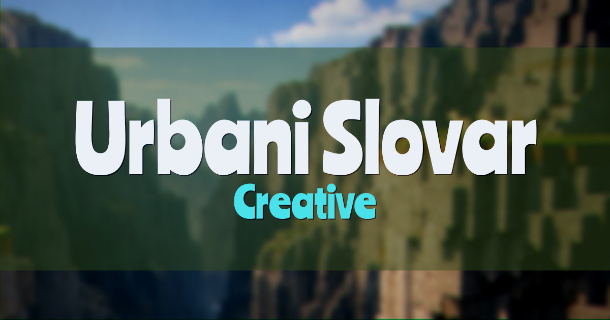 Urbani Slovar Creative Minecraft server