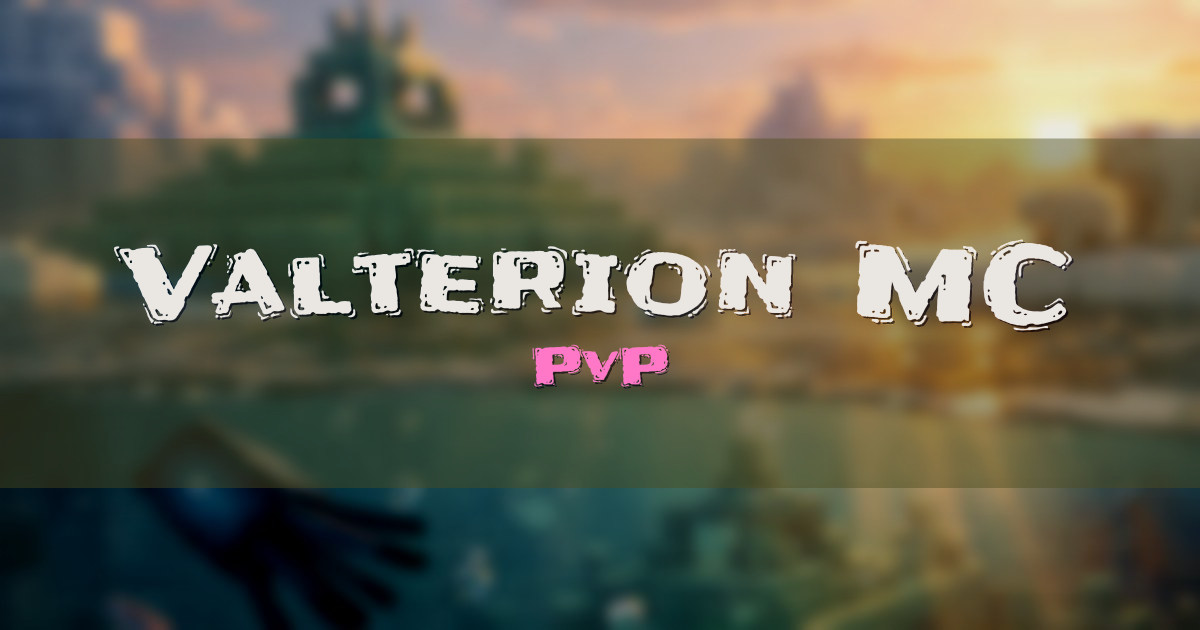 Valterion MC PvP Minecraft server