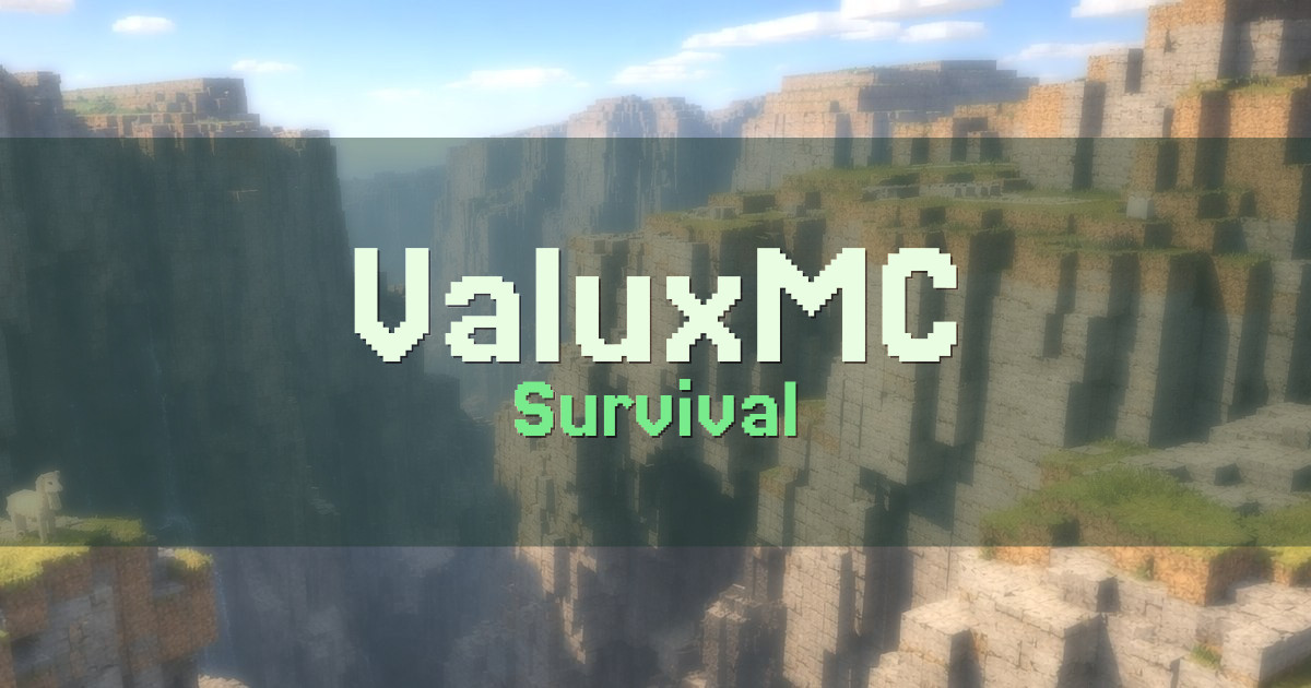 ValuxMC Survival Minecraft server