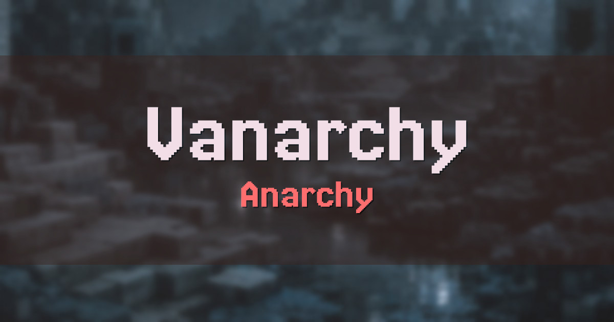 Vanarchy Economy Minecraft server