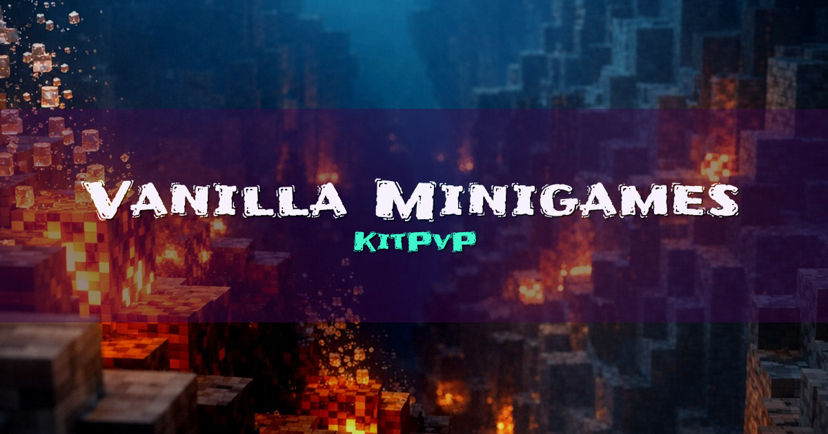 Vanilla Minigames KitPvP Minecraft server