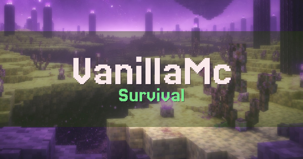 VanillaMc Survival Minecraft server