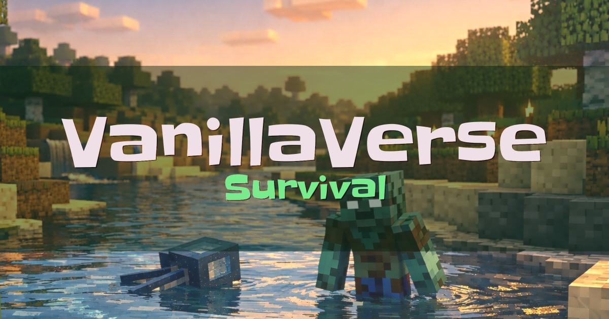 VanillaVerse Survival Minecraft server