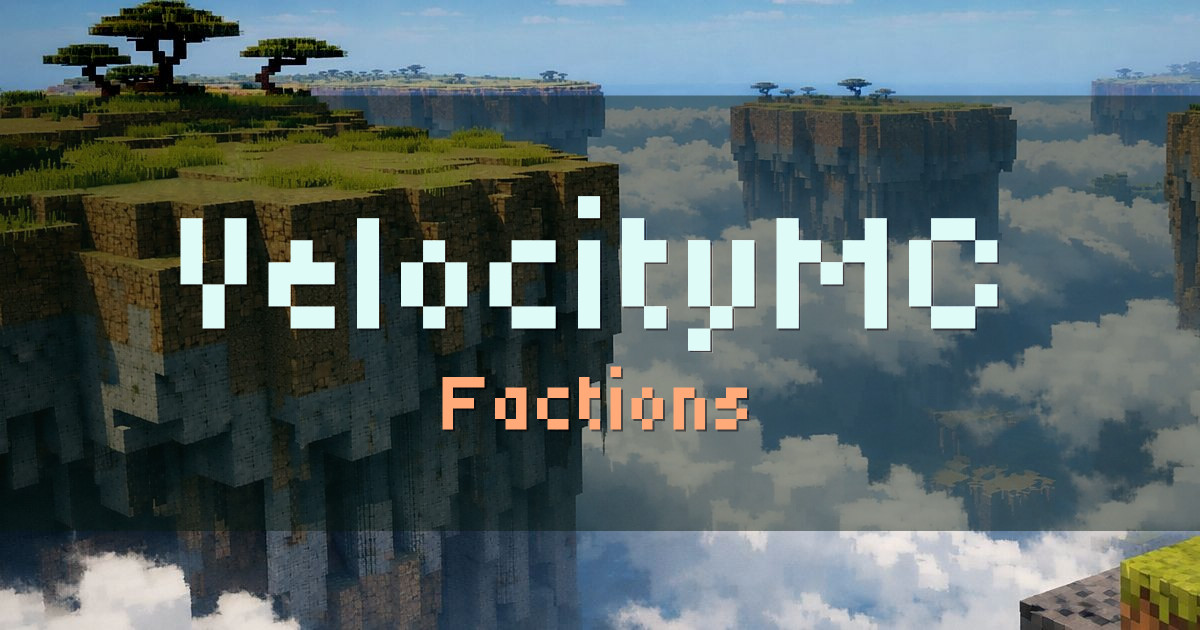 VelocityMC Factions Minecraft server