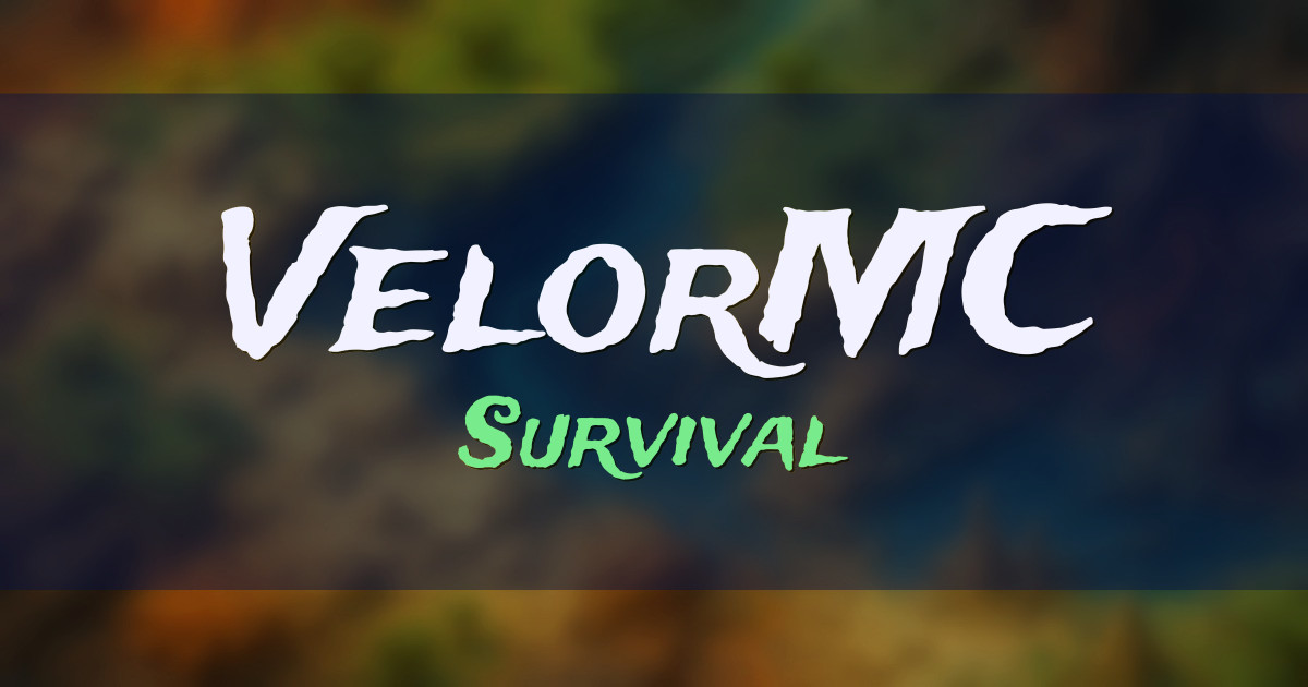 VelorMC Survival Minecraft server
