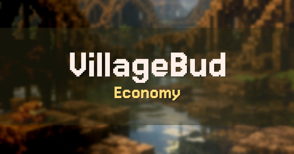 VillageBud Economy Minecraft server
