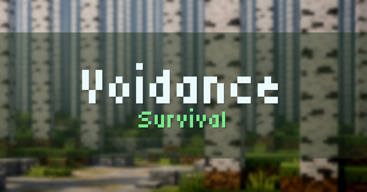 Voidance Survival Minecraft server