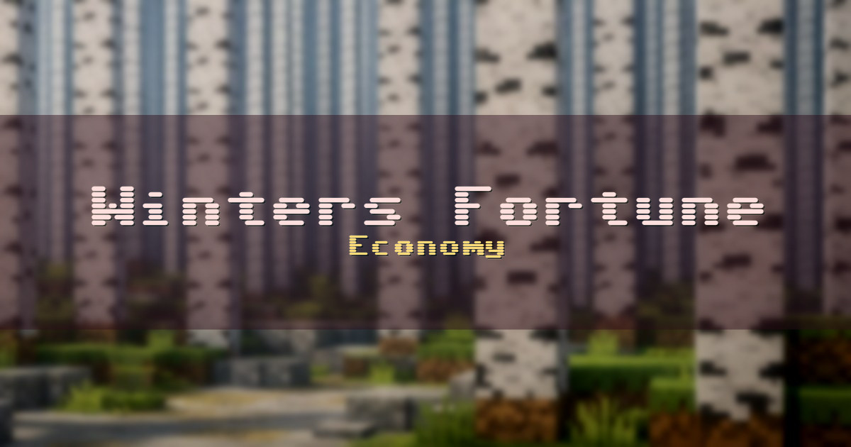 Winters Fortune Economy Minecraft server