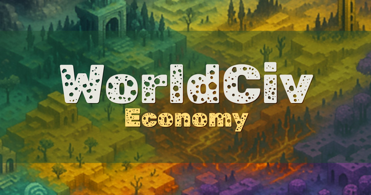WorldCiv Economy Minecraft server