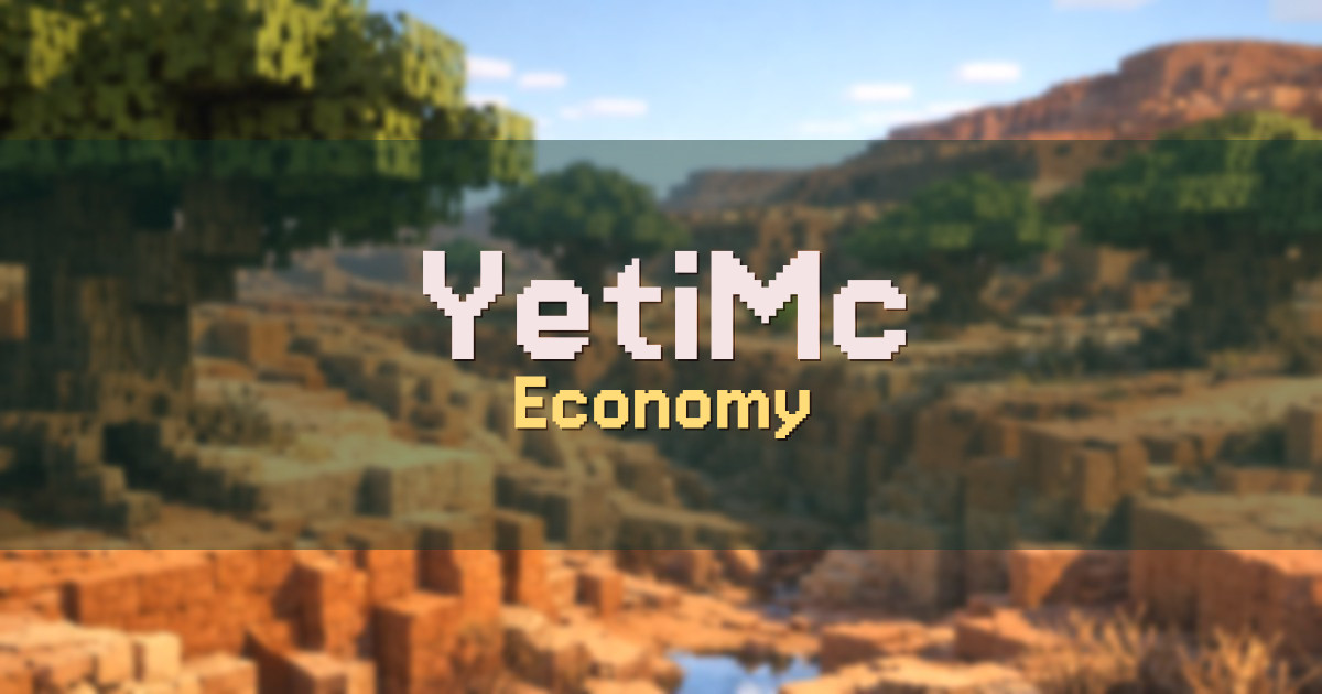 YetiMc Economy Minecraft server