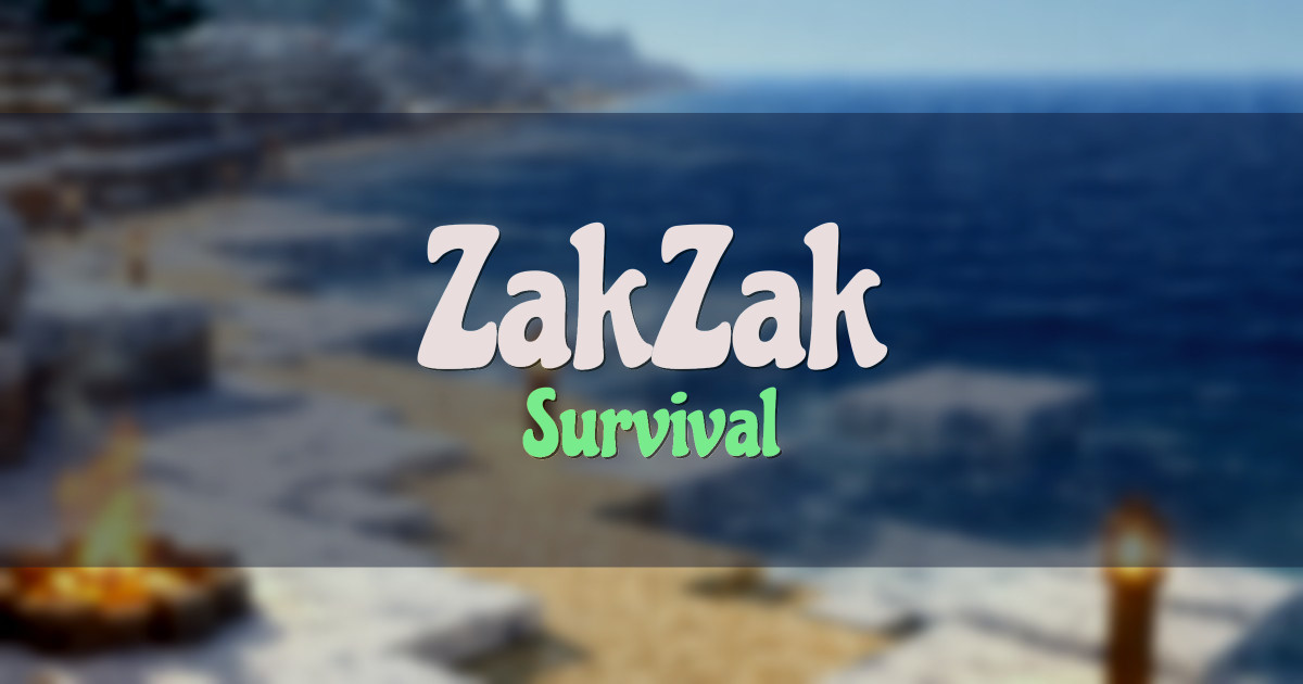 ZakZak Survival Minecraft server