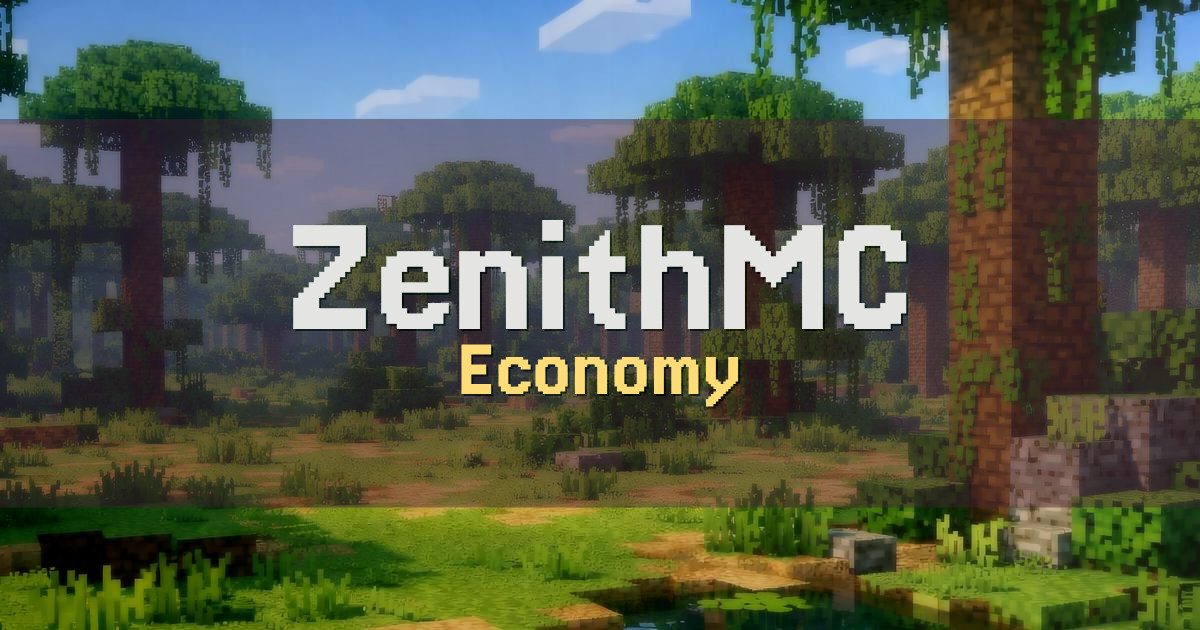 ZenithMC Economy Minecraft server