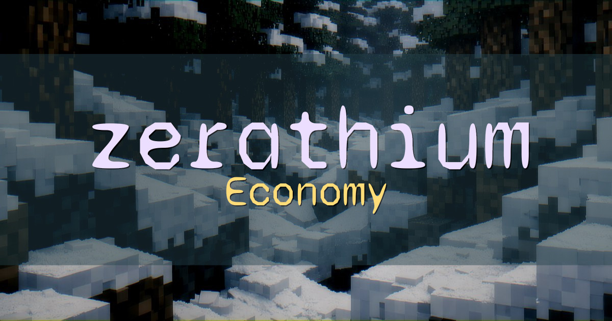 zerathium Economy Minecraft server