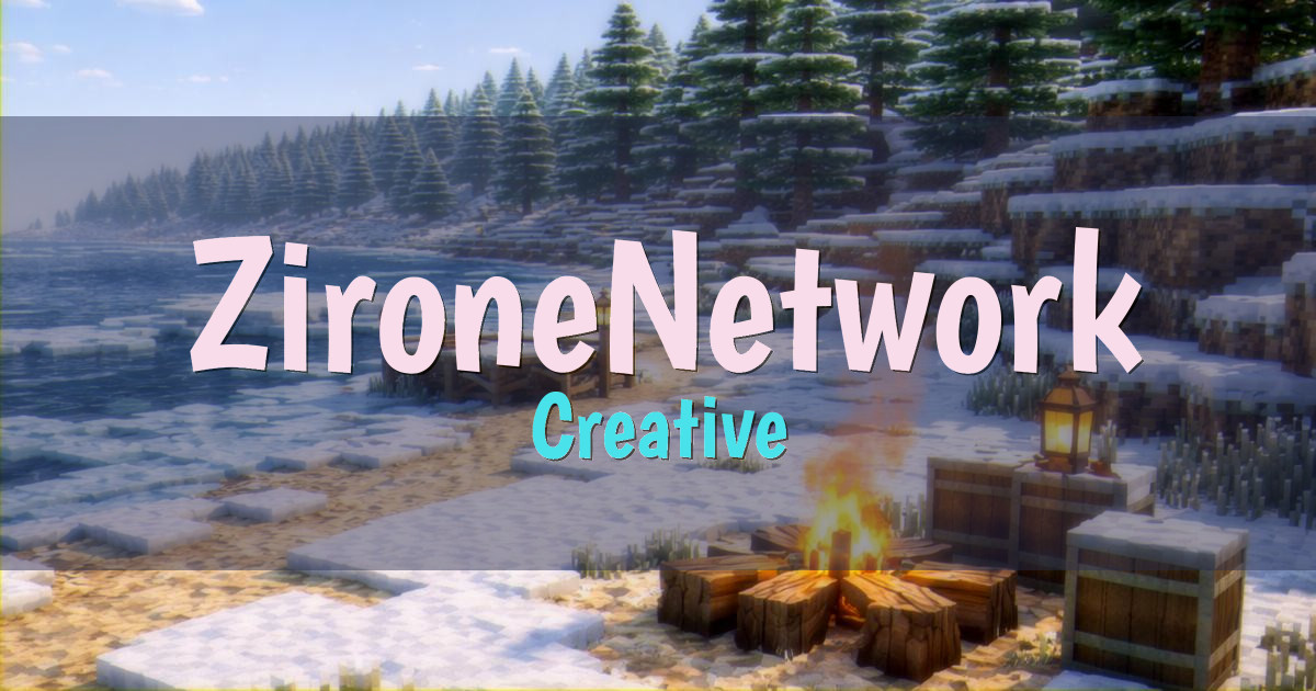 ZironeNetwork Creative Minecraft server